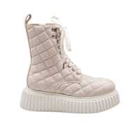 Bocanci Agl Quilted Leather Ankle Boot Femei