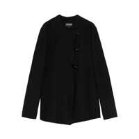 Geci Emporio Armani Cotton Single-Breasted Jacket Femei