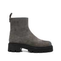 Bocanci Ea7 Emporio Armani Suede Leather Boots Femei