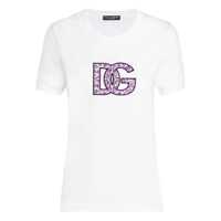 Tricouri Dolce & Gabbana White Cotton T-Shirt Femei