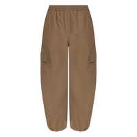Pantaloni casual Max Mara Cotton Baggy Trousers Femei