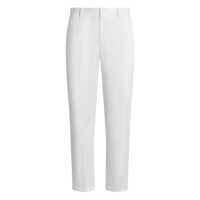 Pantaloni White Pants With Elastic Waist On The Rear And One Welt Pocket On The Rear In Cotton Man Barbati