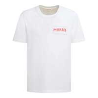 Tricouri Marni Logo Patch T-Shirt Barbati