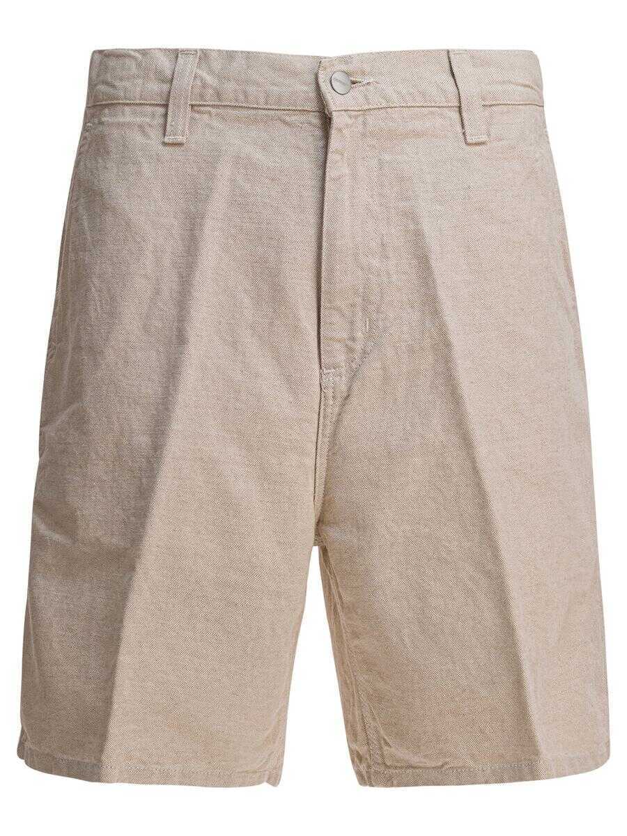 Pantaloni Carhartt Carhartt Wip Short Walter Single Knee Beige Barbati (BM 18629949) 1