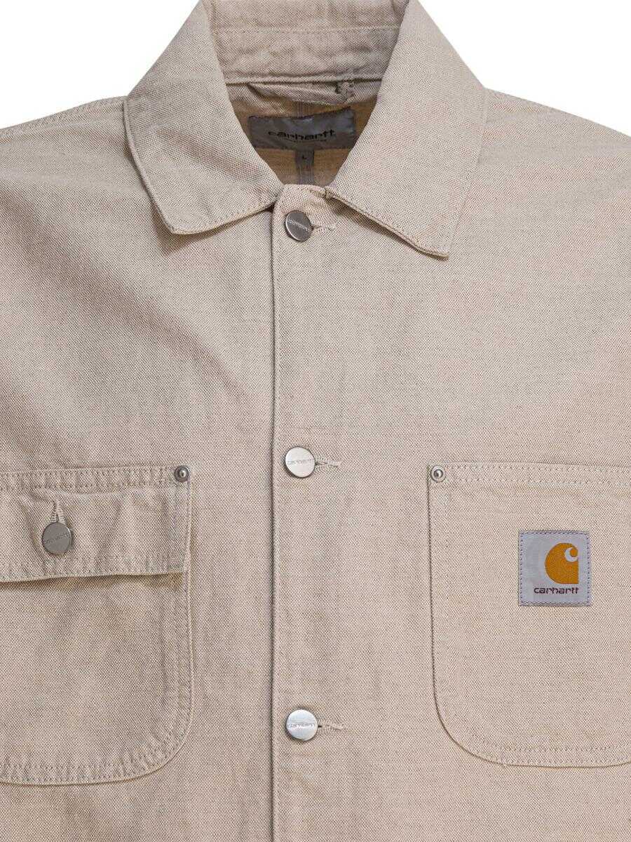 Geci Carhartt Carhartt Wip Walter Chore Jacket Beige Barbati (BM 18629961) 3