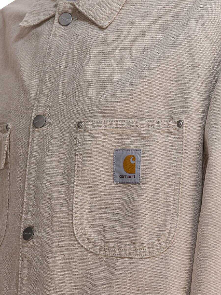 Geci Carhartt Carhartt Wip Walter Chore Jacket Beige Barbati (BM 18629961) 4