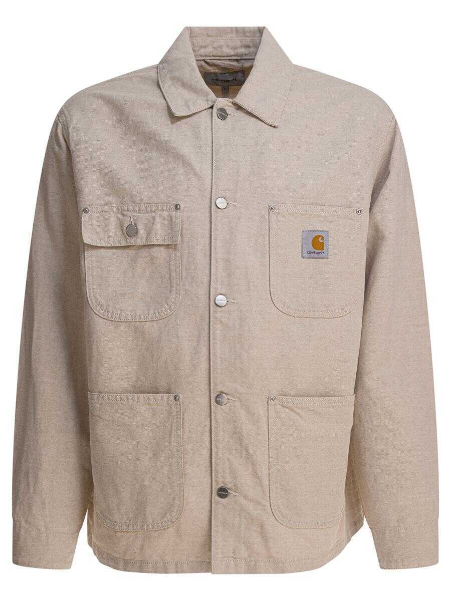 Geci Carhartt Carhartt Wip Walter Chore Jacket Beige Barbati (BM 18629961) 1