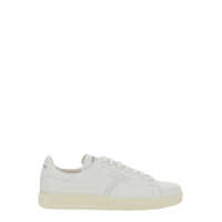 Sneakers 'Waiwick' White Low Top Sneakers With Perforated Logo On The Side And Logo Patch On The Tongue In Grained Leather Man Barbati