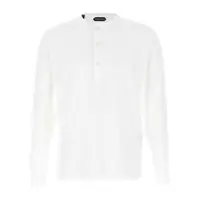 Tricouri Tom Ford Ribbed Cotton T-Shirt Barbati