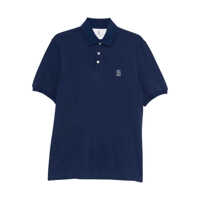 Tricouri Polo Brunello Cucinelli Logo Cotton Polo Shirt Barbati
