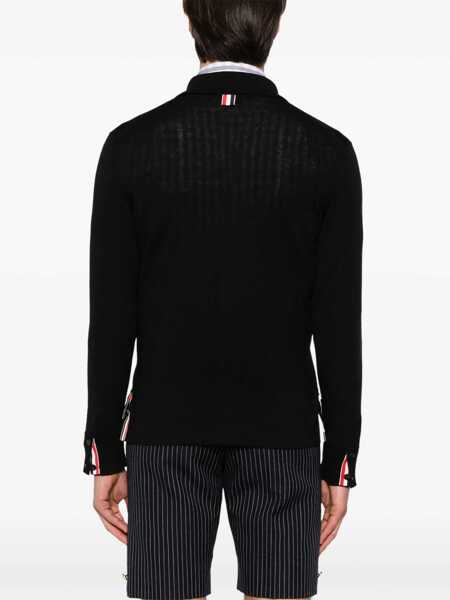 Cardigane Thom Browne Thom Browne Button Down Cardigan Black Barbati (BM 18630939) 4