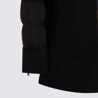 Imbracaminte Dama pagina 380 - Geci de iarna Moorer Moorer Black Wool Down Jacket Black Femei (BM 18631131) - B-mall.ro