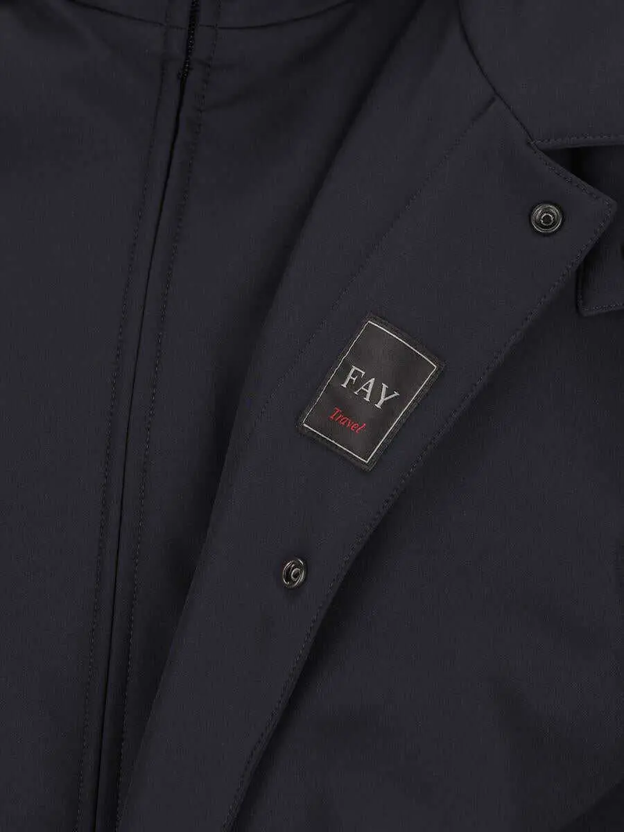 Paltoane Fay Fay Coats BLUE Barbati (BM 18631419) 4