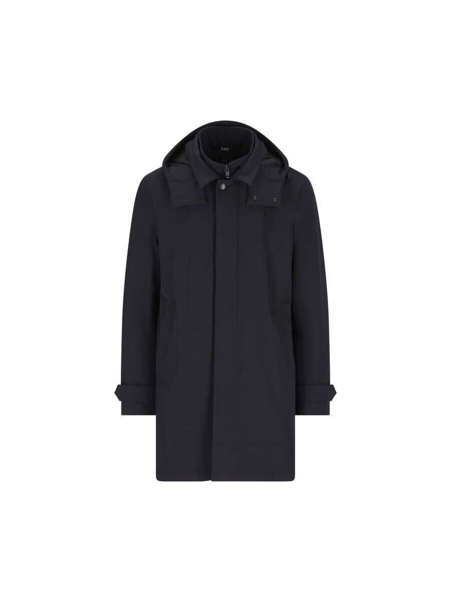 Paltoane Fay Fay Coats BLUE Barbati (BM 18631419) 1