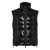 DSQUARED2 Black Sleeveless Down Jacket With High Neck And Logo Patch On The Front In Tech Fabric Man Black