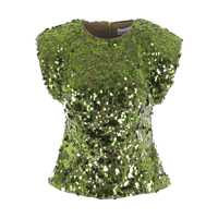 Bluze Ganni Velvet Sequins Blouse Femei