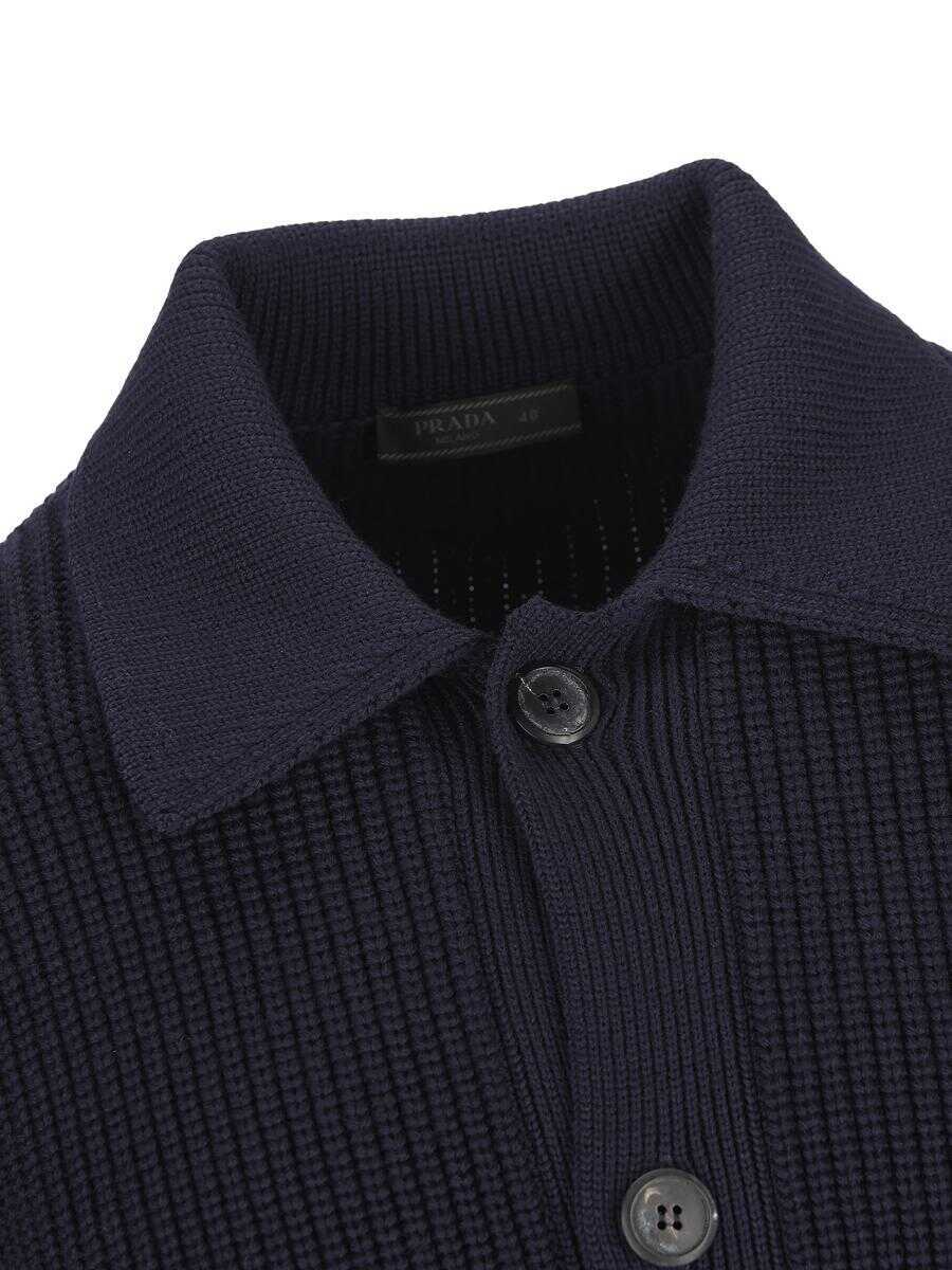 Pulovere Prada Prada Jerseys BLUE Barbati (BM 18632793) 4