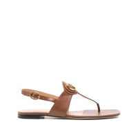 Sandale Valentino Garavani Vlogo Signature Leather Thong Sandals Femei