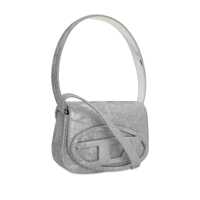 Genti de umar Diesel Dama - Genti de umar Diesel Diesel Structured Bag In Shiny Fabric SILVER Femei (BM 18633123) - B-mall.ro
