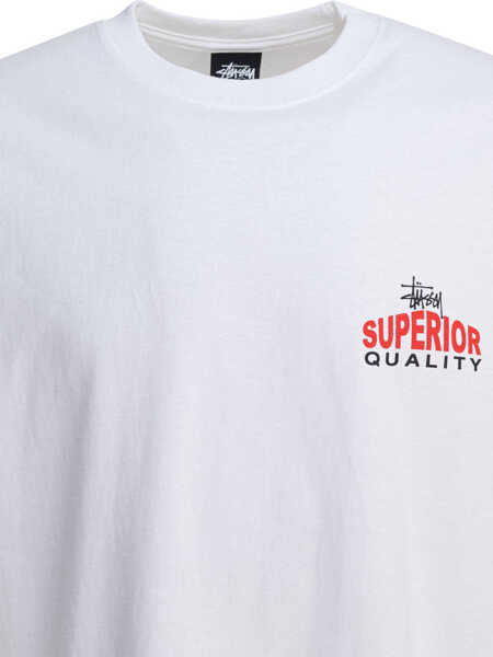 Tricouri STSSY SUPERIOR QUALITY TEE White Barbati (BM 18633480) 3