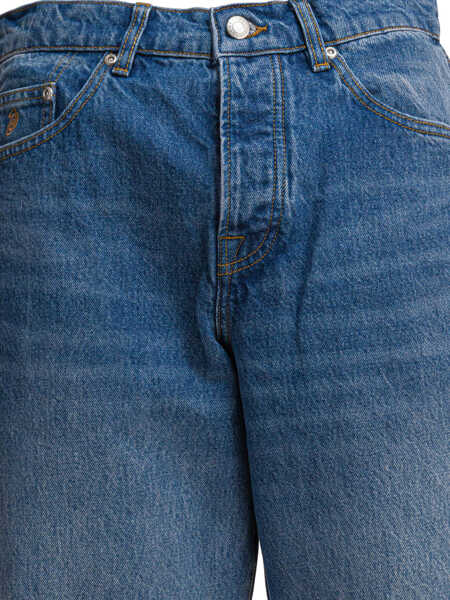 Blugi drepti STSSY Jeans Blue Barbati (BM 18633486) 3