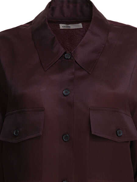 Camasi office Khaite Matteo Shirt Bordeaux Femei (BM 18633489) 3