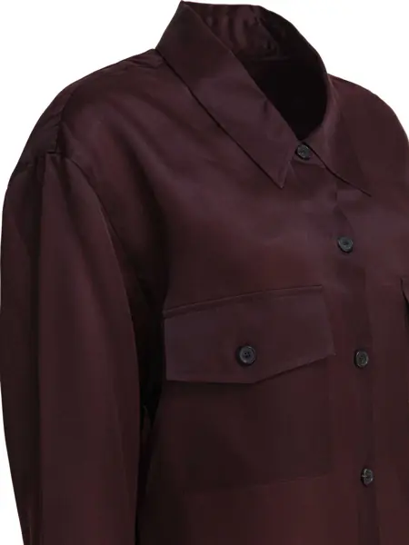 Camasi office Khaite Matteo Shirt Bordeaux Femei (BM 18633489) 4