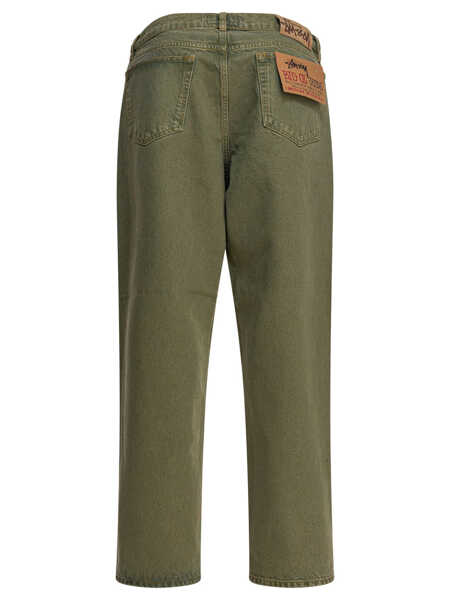 Blugi drepti STSSY Big Ol Jean Jeans Green Barbati (BM 18633513) 2
