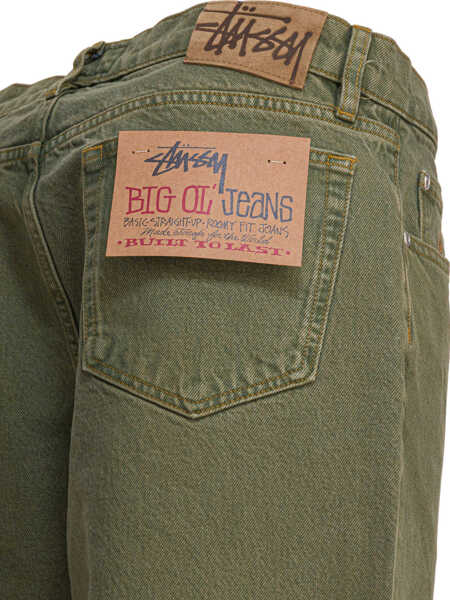 Blugi drepti STSSY Big Ol Jean Jeans Green Barbati (BM 18633513) 4