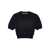 Alexander Wang Cropped t-shirt with logo Black