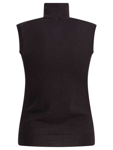 Pulovere casual Max Mara Mock neck sleeveless Brown Femei (BM 18633570) 2