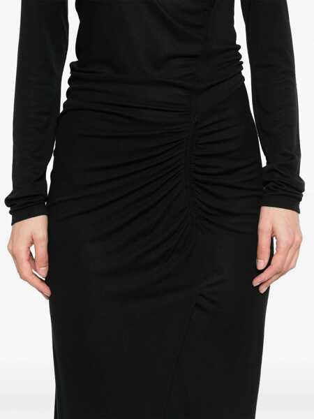 Rochii elegante ISABEL MARANT ETOILE Jelina dress Black Femei (BM 18633576) 5
