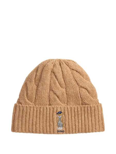 Caciuli Ralph Lauren Polo Bear beanie Beige Femei (BM 18633624) 1