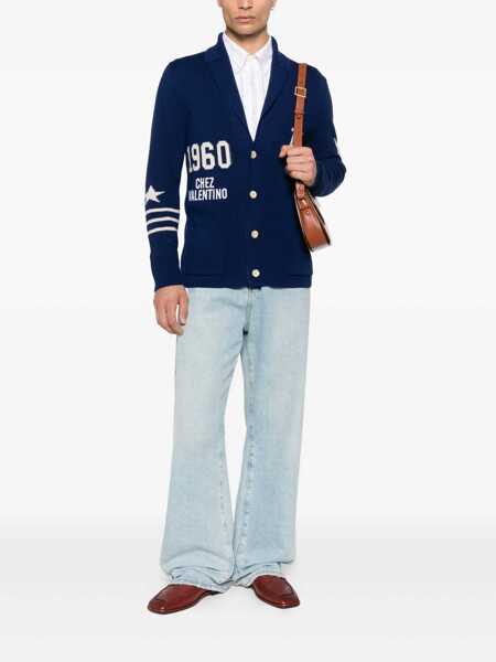 Cardigane Valentino Garavani Chez Valentino Cardigan Blue Barbati (BM 18633819) 2