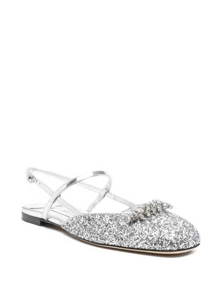 Balerini Jimmy Choo Belinda slingback ballet flats Silver Femei (BM 18633828) 2