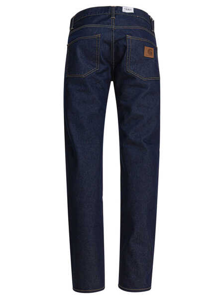 Blugi drepti Carhartt Jeans Klondike Blue Barbati (BM 18633921) 2