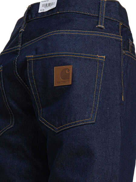 Blugi drepti Carhartt Jeans Klondike Blue Barbati (BM 18633921) 4