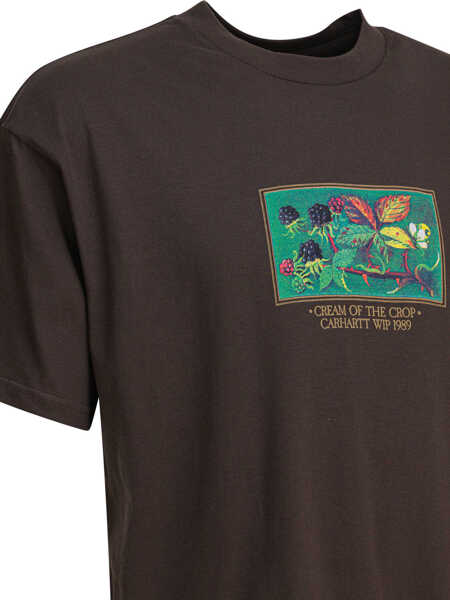 Tricouri Carhartt S/S Cream Of The Crop T-shirt Brown Barbati (BM 18633924) 4