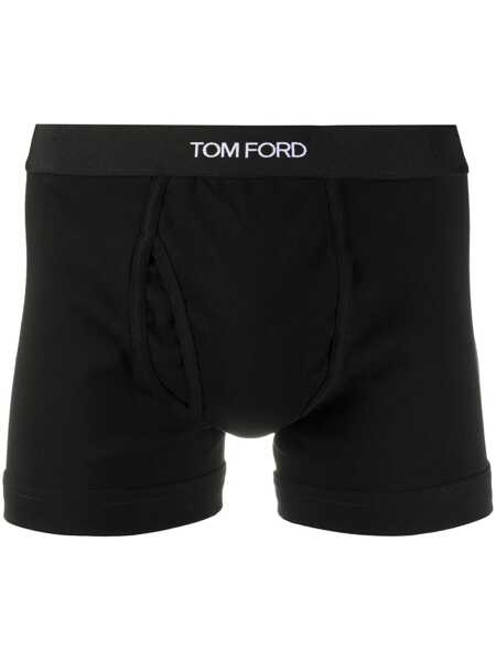 Chiloti Tom Ford Brief Boxer Black Barbati (BM 18634044) 1