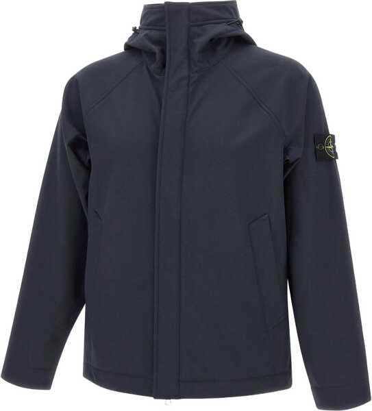 Geci Parka Stone Island Short Soft Shell Parka BLUE Barbati (BM 18634123) 2