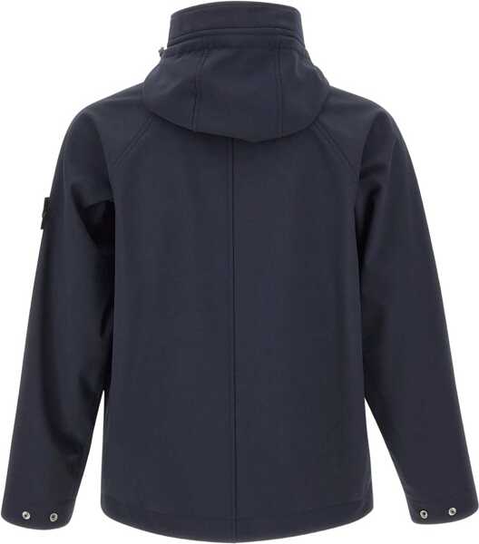 Geci Parka Stone Island Short Soft Shell Parka BLUE Barbati (BM 18634123) 3