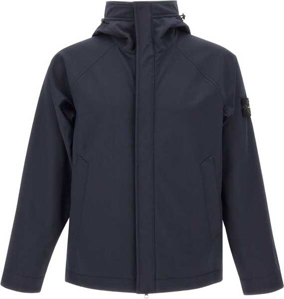 Geci Parka Stone Island Short Soft Shell Parka BLUE Barbati (BM 18634123) 1