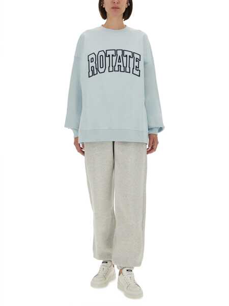 Bluze de trening ROTATE Birger Christensen Sweatshirt With Logo BABY BLUE Femei (BM 18634126) 2