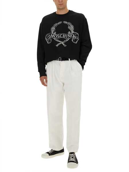 Bluze de trening Moschino Sweatshirt With Laurel Crown Logo Embroidery BLACK Barbati (BM 18634138) 2