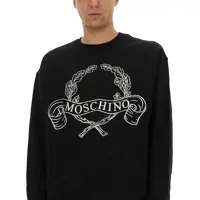 Imbracaminte Moschino pentru Barbati - Bluze de trening Moschino Sweatshirt With Laurel Crown Logo Embroidery BLACK Barbati (BM 18634138) - B-mall.ro