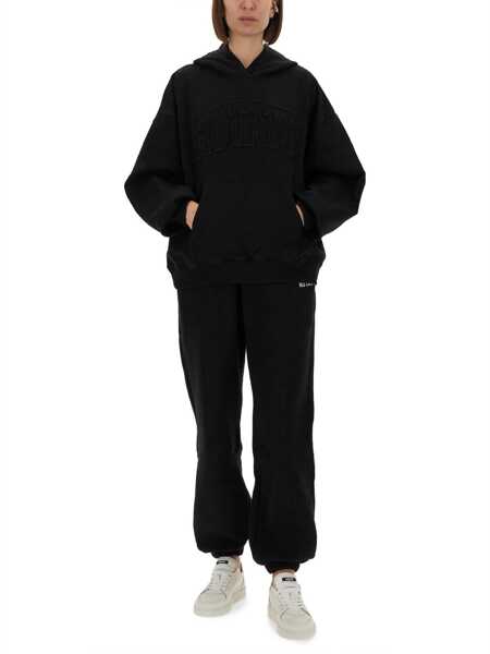 Bluze de trening ROTATE Birger Christensen Hooded Sweatshirt With Logo BLACK Femei (BM 18634150) 2