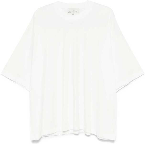 Tricouri STUDIO NICHOLSON Jersey T-Shirt WHITE Barbati (BM 18634162) 1