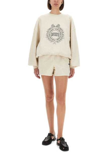 Pantaloni scurti ROTATE Birger Christensen Heavy Cotton Shorts GREY Femei (BM 18634219) 2