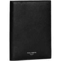 Portofele Dolce & Gabbana pentru Barbati - Portofele Dolce & Gabbana Leather Passport Holder BLACK Barbati (BM 18634225) - B-mall.ro
