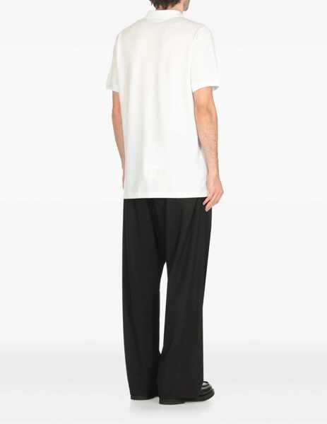 Tricouri Polo Moschino Cotton Pique Polo WHITE Barbati (BM 18634234) 4